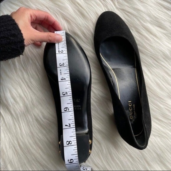 NEW Gucci Studded Suede Flats - Picture 10 of 11